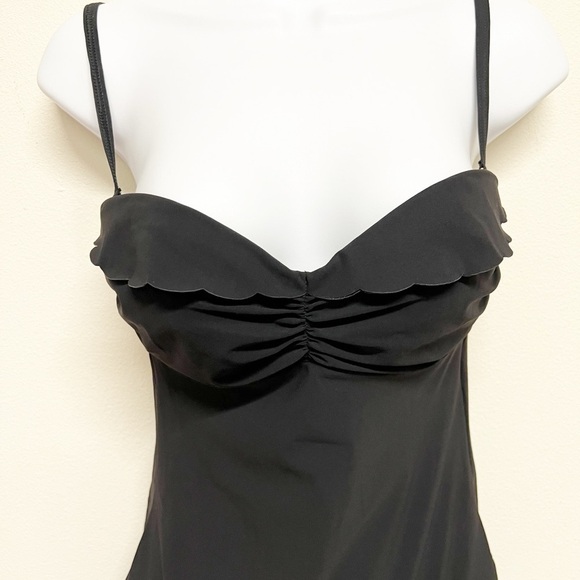 Heidi Klein Womens Gold Logo Clasp Backless Flutter Bust One Piece Swimsuit - Picture 4 of 11